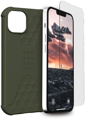 ציוד שריון עירוני אייפון 13 פרו מקס קייס [מסך 6.7 אינץ'] גיליון סטנדרטי, זית ואייפון 13 פרו מקס [מסך 6.7 אינץ'] מגן
